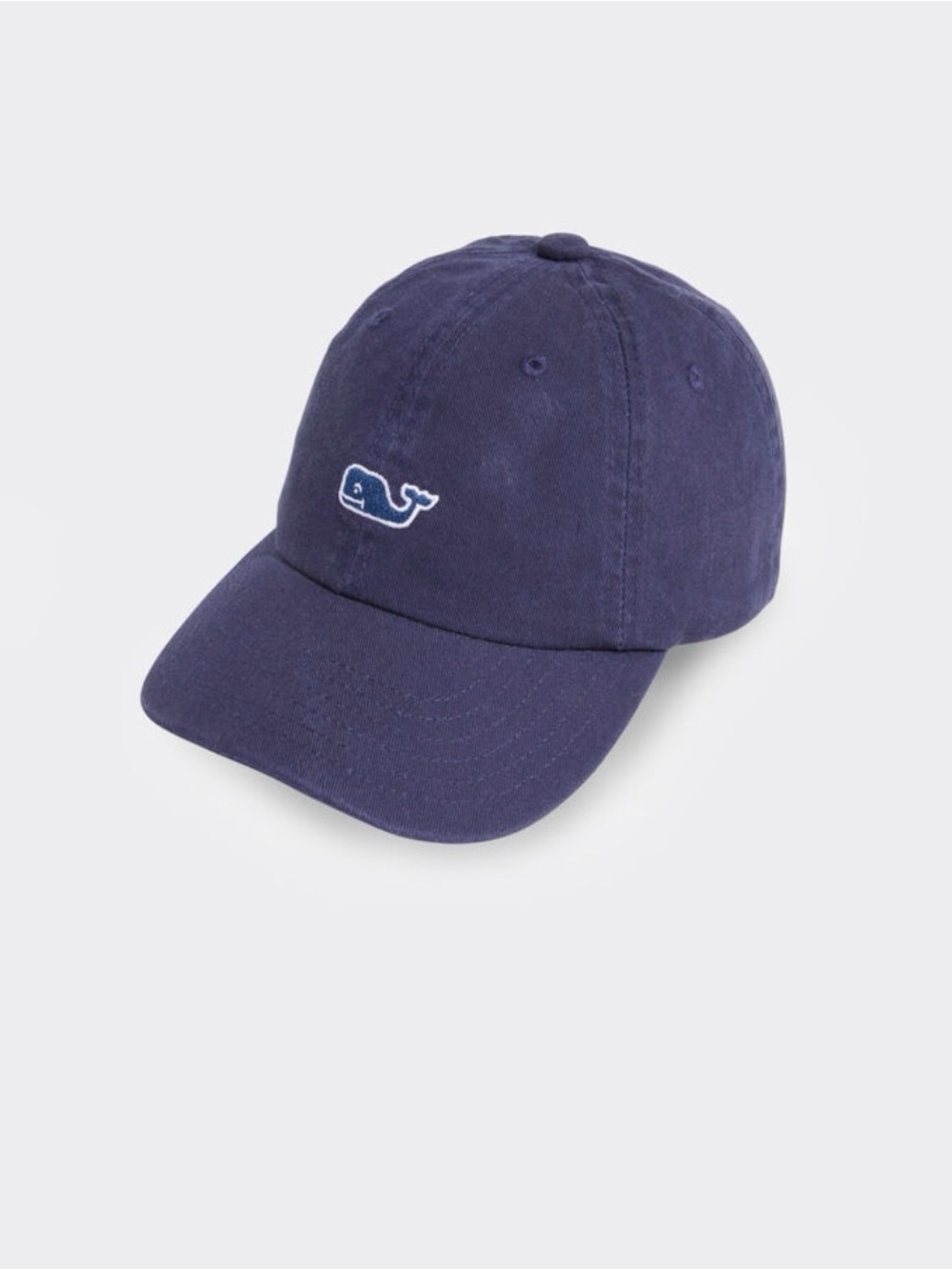 Vineyard Vines Navy Embroidered Whale Baseball Hat